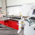 Davi Vierwalzen Rundbiegemaschine mit doppelter Anbiegung