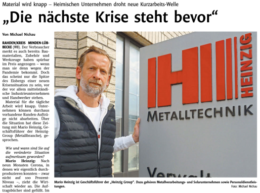 Rohstoffknappheit auch im Altkreis